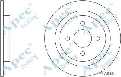 APEC BRAKING dsk2493 -  Тормозной диск